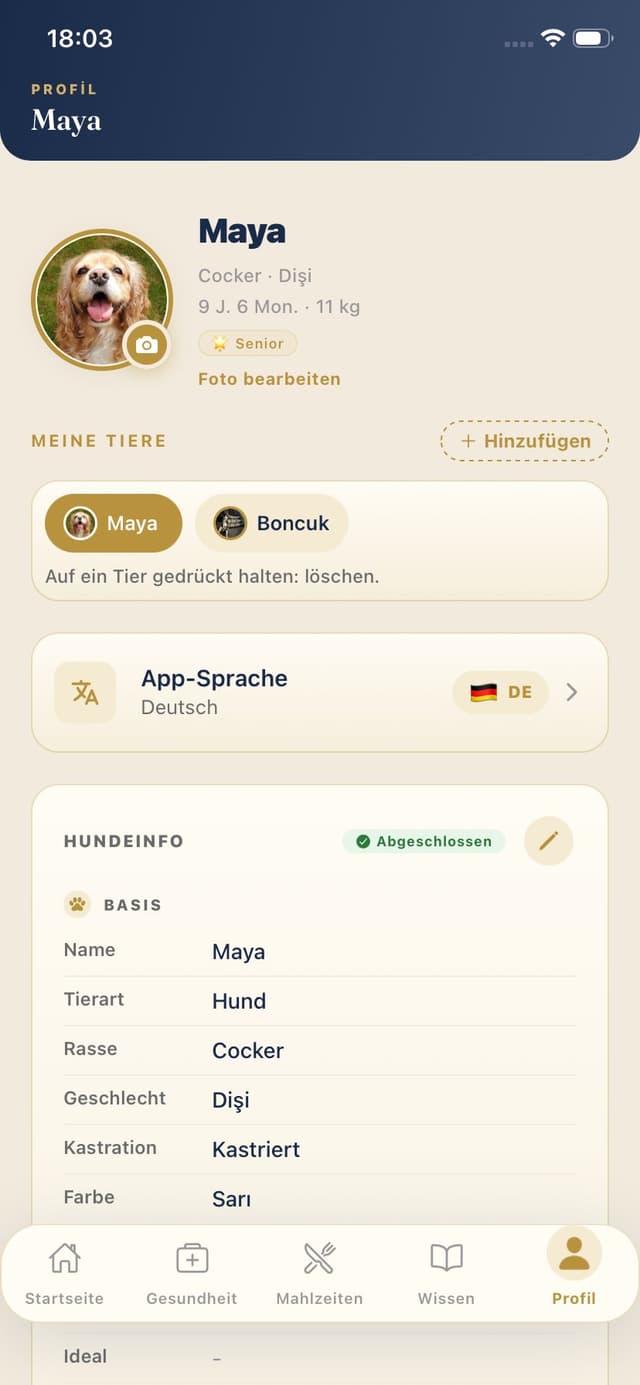 Hundeprofil