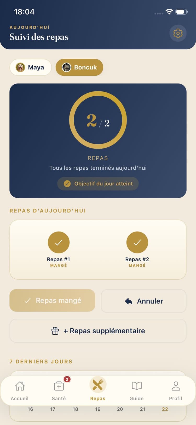 Capture d’écran de Maya Pet