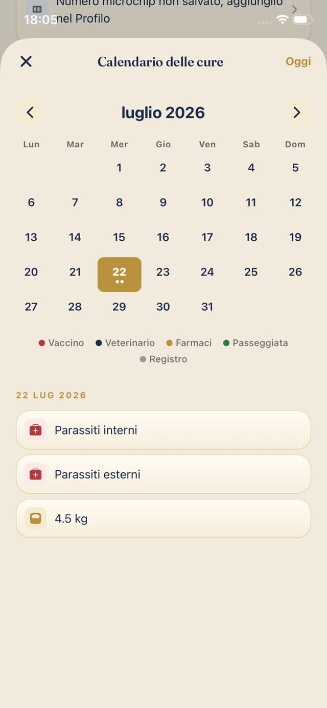 Calendario cure